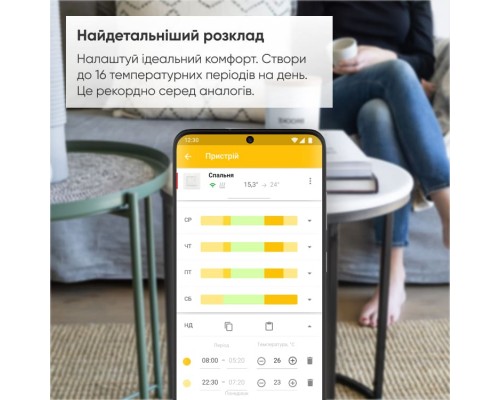Терморегулятор Terneo AX, білий