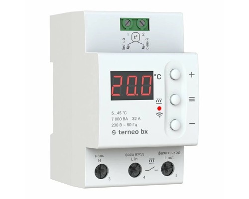 Терморегулятор Terneo BX, білий